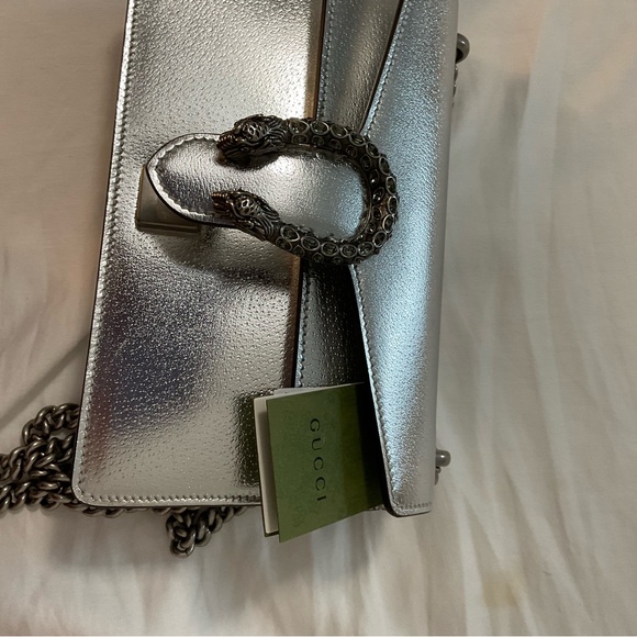 GUCCI pvc Crossbody Bags Metallic Calfskin MM Dionysus Shoulder Bag - Picture 11 of 15